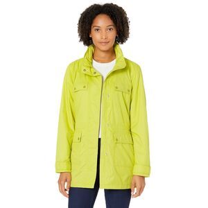 Alfani Lime Green Raincoat Jacket XL Lightweight Windbreaker Y2K Utility Street